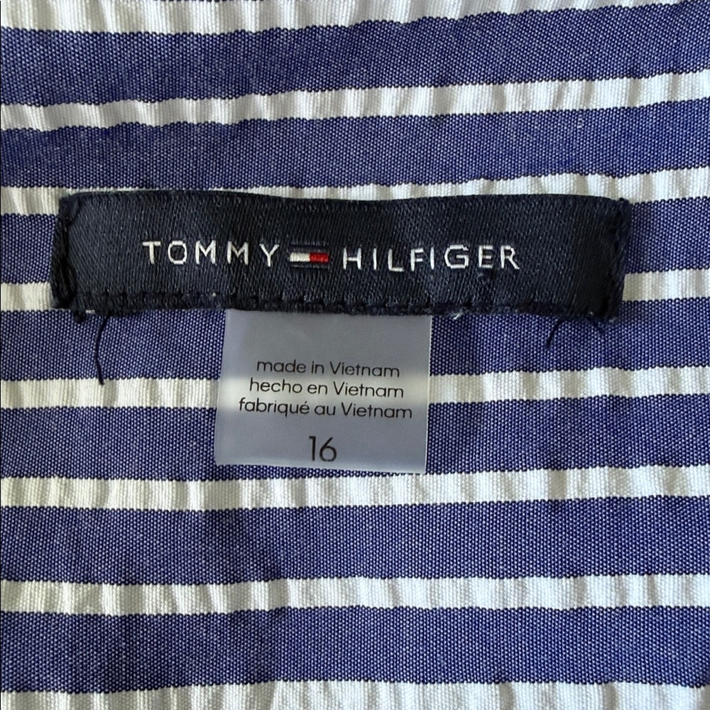Tommy Hilfiger Blue and White Striped Maxi Dress - Picture 6 of 6